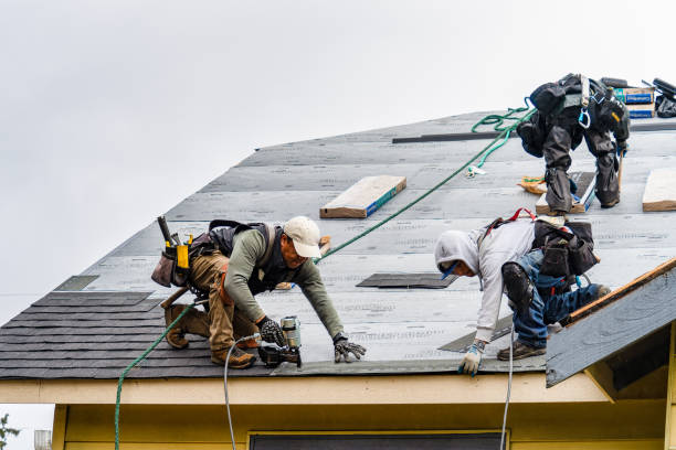 Professional Gutter Installation technician working in Humboldt, KS